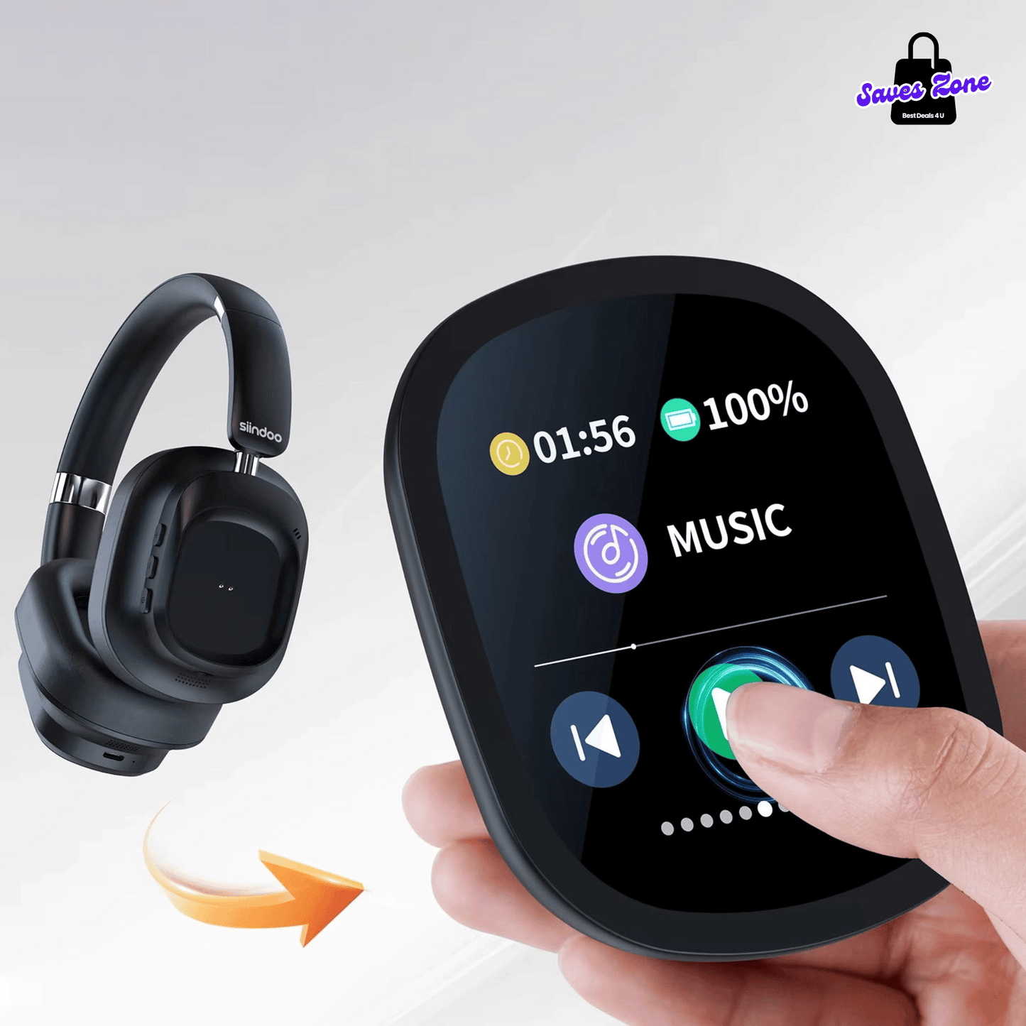 Aurelio JH-ANC930PLUS Hybrid Wireless Headphones – Smart Touch, Pure Sound, ANC, Bluetooth 5.3